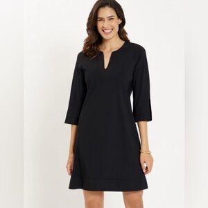 Jude Conally black Megan quarter sleeves‎ dress XXL 2XL preppy minimalist career